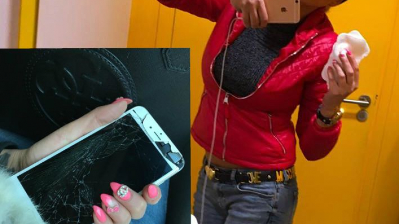Темперамент! „Мис Силикон 2014” направи новия си Айфон на парчета заради изблик на гняв 