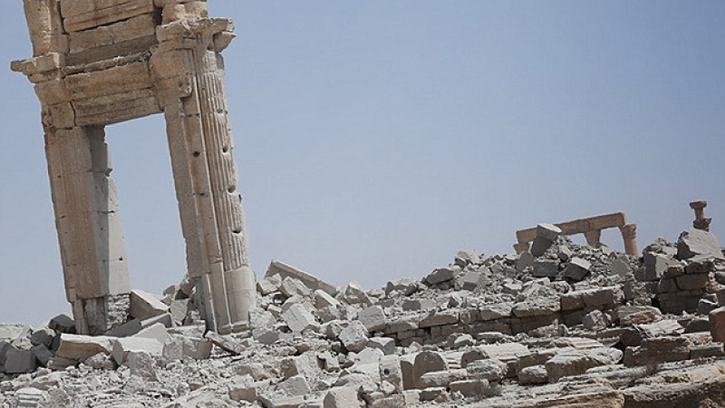 Вижте всичко, което е останало от храма Баал Шамин в Палмира (ВИДЕО)