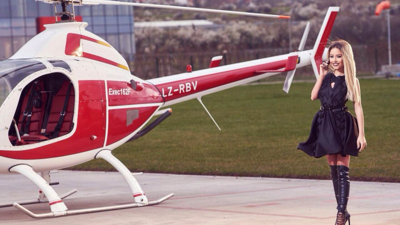 Гери-Никол се глези с частен хеликоптер и лимузина (СНИМКИ)