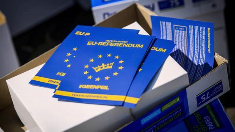 Холандия решава на референдум присъединяването на Украйна към ЕС