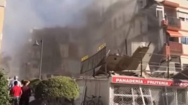 Експлозия разтърси Тенерифе, сграда рухна сред облаци гъст дим (ВИДЕО)