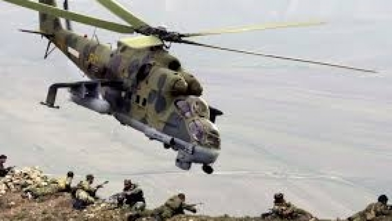 Руски хеликоптери са горели край Палмира