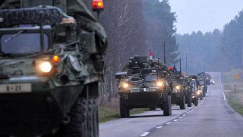 Молдовски активисти блокираха военна колона на НАТО