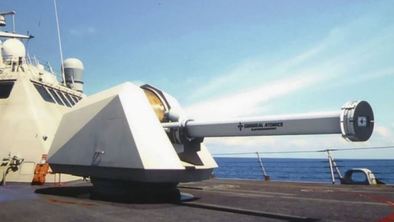 General Atomics разработва корабно електромагнитно оръдие 