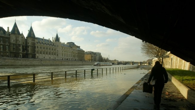 Река Сена стресна Париж след пороите (ВИДЕО)