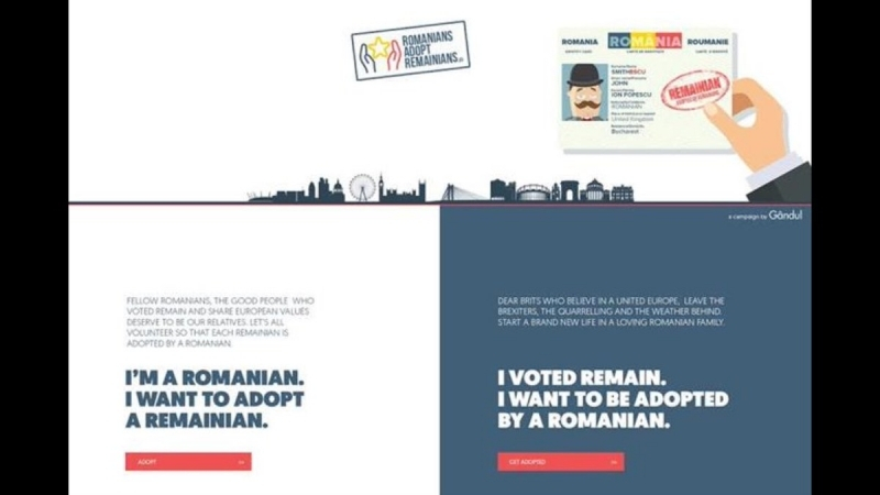 Кампания в Румъния: ”Да осиновим британец, гласувал за оставане в ЕС”