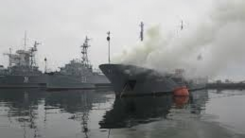Огнен ад в румънски кораб на пристанище Русе - Запад