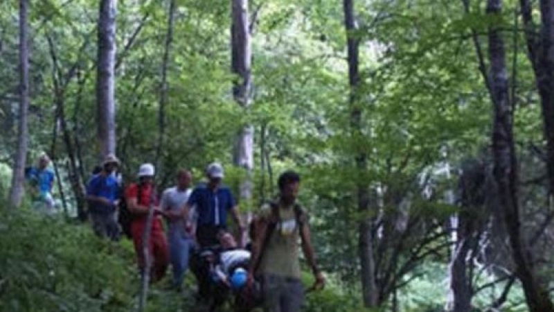 Спасителна акция над Рилския манастир! Турист се подхлъзна при слизане под връх Баучер