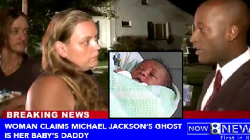 Бяла жена ражда чернокожо бебе, твърди, че духът на Майкъл Джексън я изнасилил