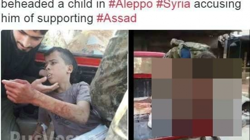 Опозиционери в Сирия се разкаяха: Беше грешка да обезглавяваме детето в Алепо, Западът е виновен (СНИМКИ/ВИДЕО 21+)