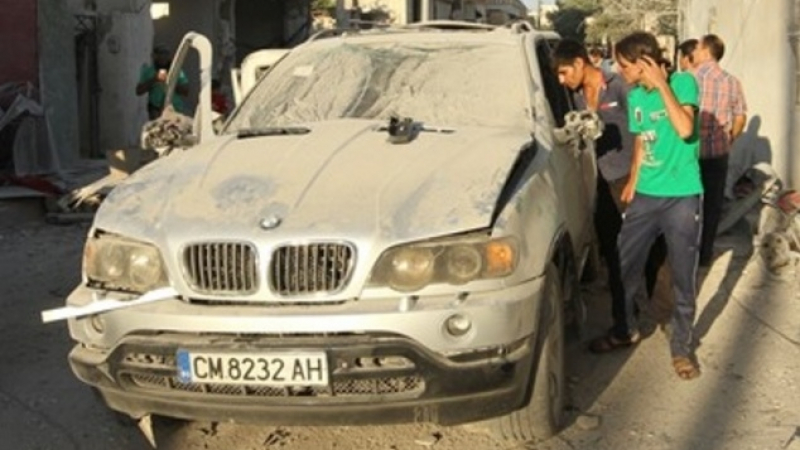 Взривиха българско "БМВ" при въздушен удар в Сирия (СНИМКА)