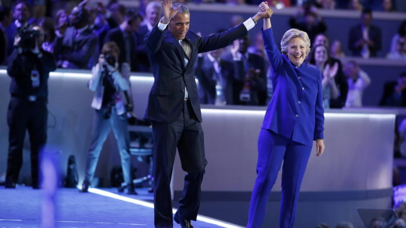 Хилари направи изненада на Барак Обама във Филаделфия
