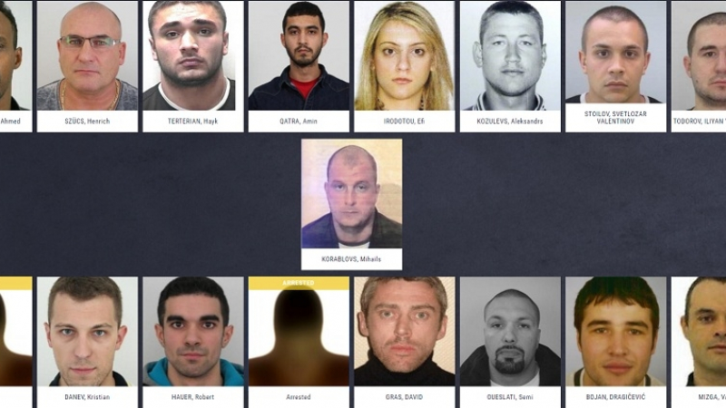 Заловиха 14 от най-търсените престъпници в Европа
