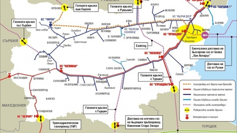 Хъбът „Балкан” – газ влиза у нас от четири посоки 