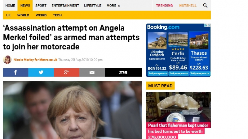 Атентат срещу Меркел в Чехия бе предотвратен (ВИДЕО)