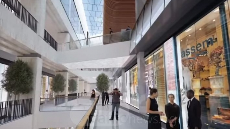 Под тепетата: Дрон засне строежа на най-новия мол (ВИДЕО)