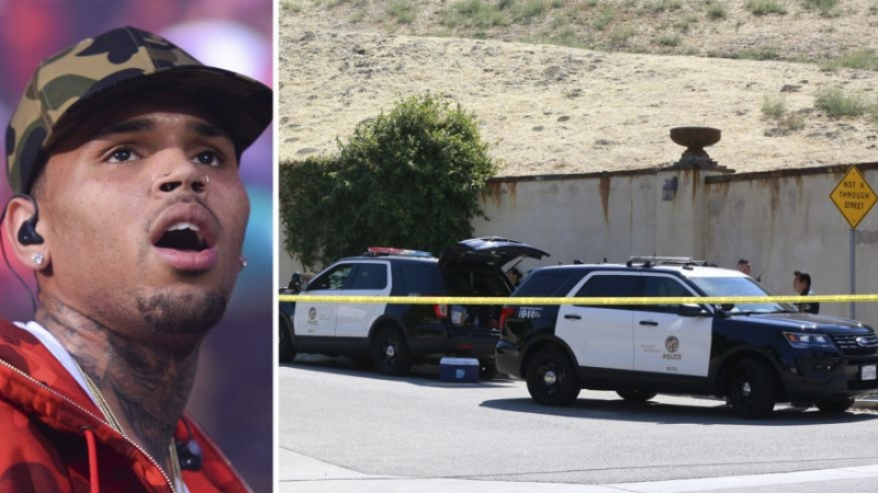 Полиция пред къщата на певеца Крис Браун, жена подаде сигнал за помощ (СНИМКИ/ГЛЕДАЙТЕ НА ЖИВО В БЛИЦ)