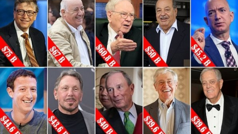 Ето кои са най-богатите хора в света!
