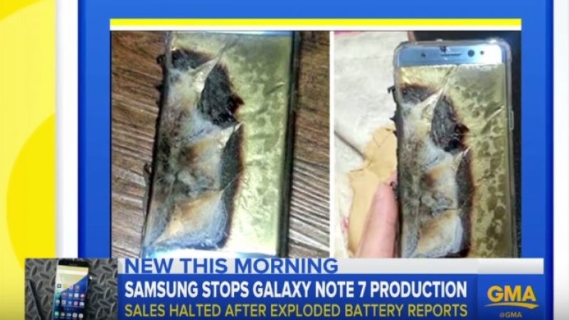 Науката зад подпалените смартфони Samsung Galaxy Note 7