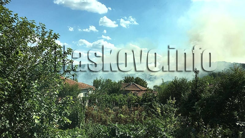 Лумна гората край Стамболийски, ловци спасиха къщи от пламъците (СНИМКИ)