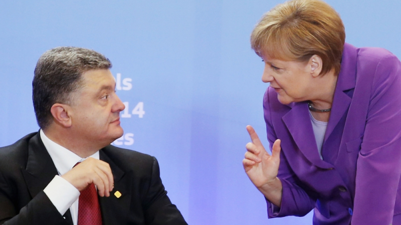 Порошенко и Меркел обсъдиха премахването на визите