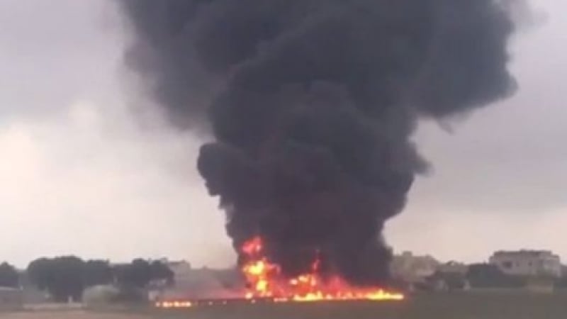 Първи ВИДЕО и СНИМКА на разбилия се в Малта самолет