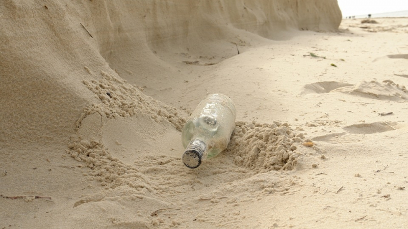 Клинт се разходи по брега и намери нещо уникално, заровено наполовина в пясъка