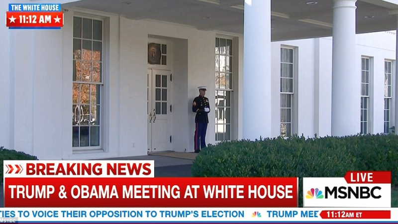 Тръмп е в Белия дом! Обама протегна приятелска ръка на своя приемник (НА ЖИВО/СНИМКИ)