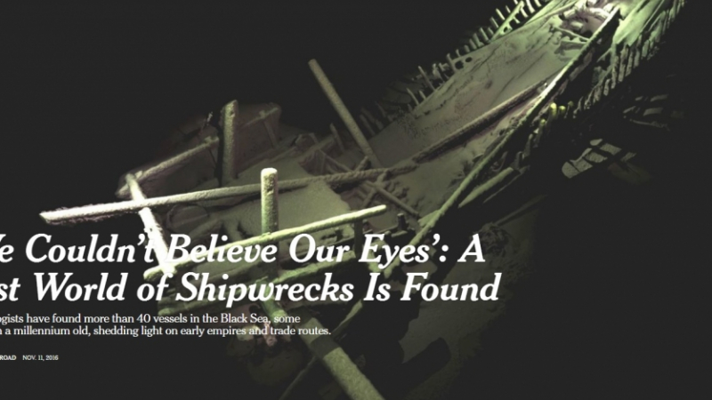 „Ню Йорк таймс”: Не вярваме на очите си! Археологията направи удар в Черно море край България (СНИМКА)