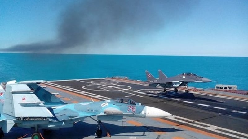 За аварията на МиГ-29 се оказа виновна палубна команда на авионосеца „Адмирал Кузнецов” 