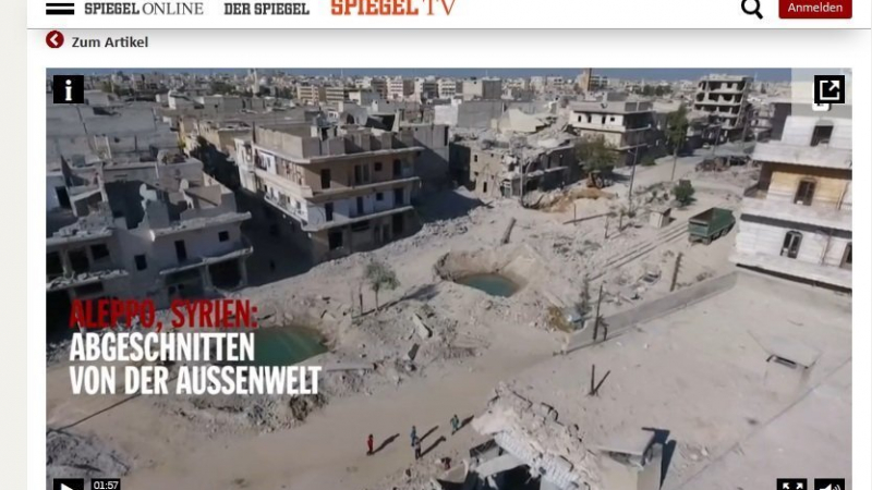 Der Spiegel се забърка в скандал с фалшиви репортажи за "лошите удари на руснаците " в Алепо и "точните US-атаки" в Мосул