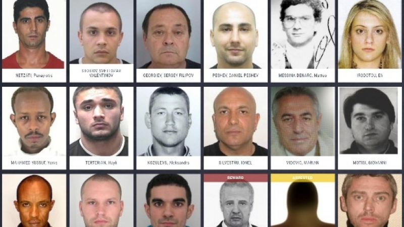Разкриха ги! Вижте кои са най-издирваните опасни престъпници-бегълци в Европа
