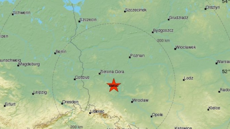 Силно земетресение удари Полша