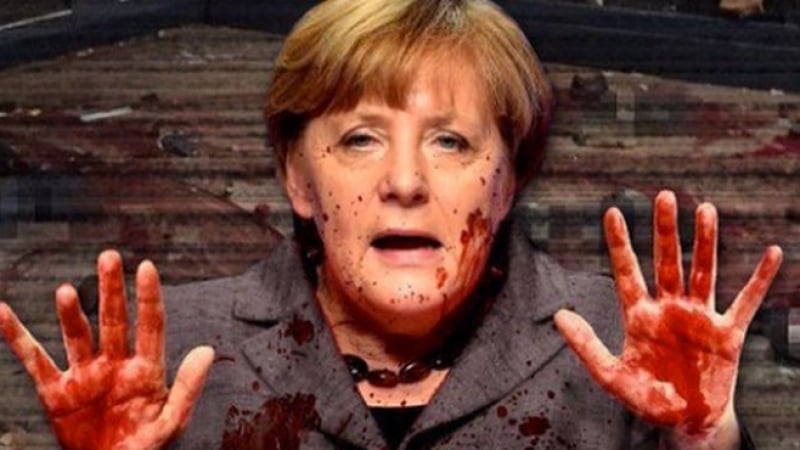 Социалните мрежи прегряха! Окървавената Меркел заля онлайн пространството (СНИМКИ)