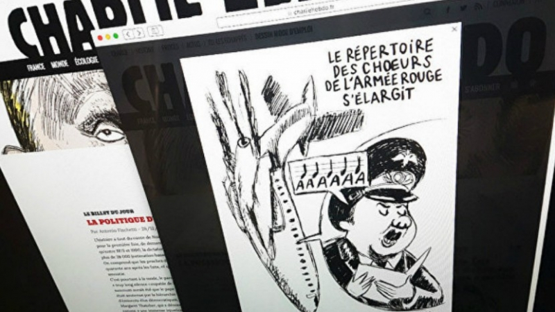 Charlie Hebdo се изгаври и с катастрофата на Ту-154