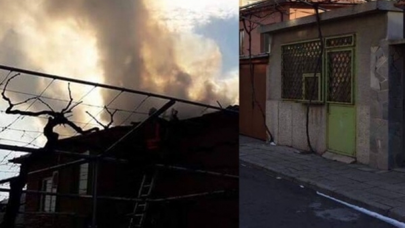 Къщи горят край Пловдив! Огнеборците се борят с пламъците 