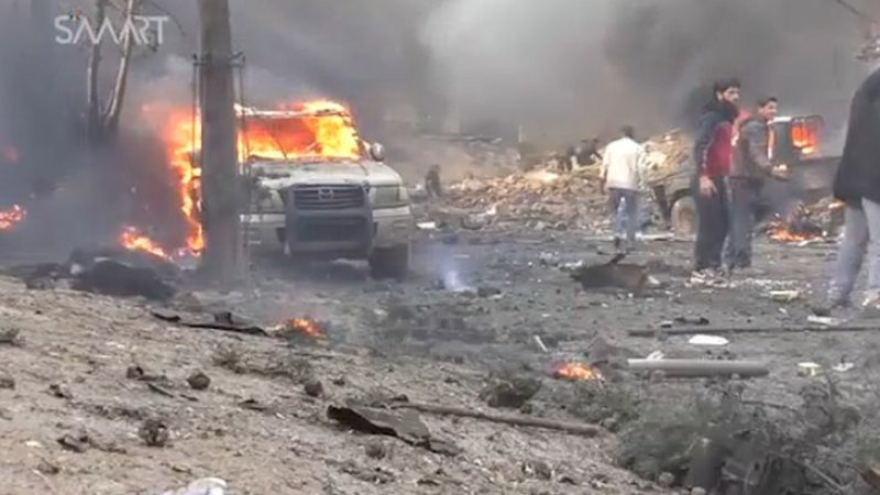ВИДЕО показва ужаса след взрива на кола бомба край турската граница (18+)