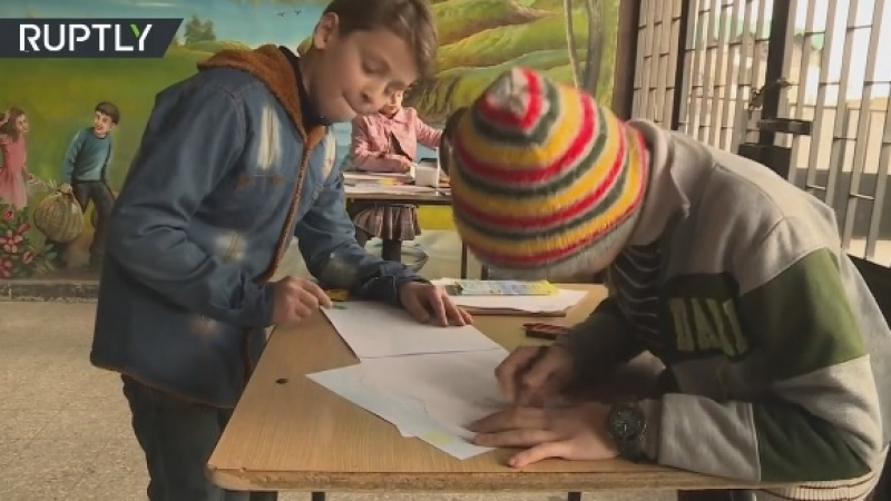 Сирийски ученици пеят руската песничка "Нека винаги да има слънце" (ВИДЕО)