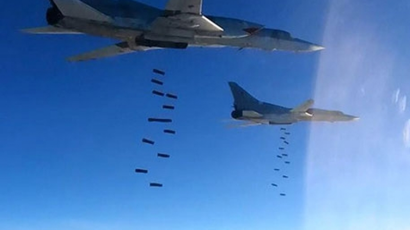 Руски самолети изсипаха огън и жупел върху терористите в Сирия (ВИДЕО) 