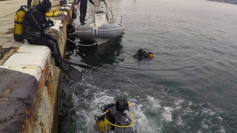Военни водолази опипаха дъното до Варна за кораб на НАТО (СНИМКИ)