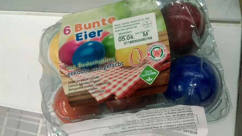 Внимание! Боядисани сварени яйца от Германия заляха пазара седмици преди Великден