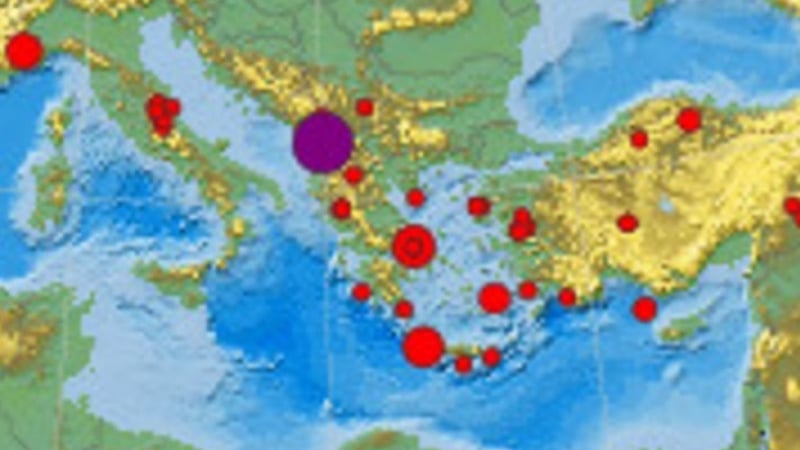 5 по Рихтер разтърси Балканите