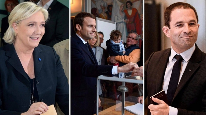 Първи частични резултати за изборите във Франция, разликата между четиримата в челото е драматично малка! (ВИДЕО)