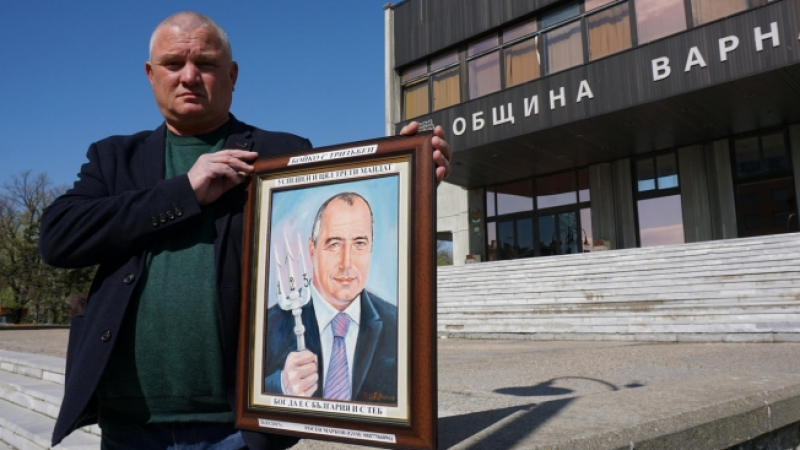 Росен Марков приготви уникален портрет за премиера (СНИМКИ)