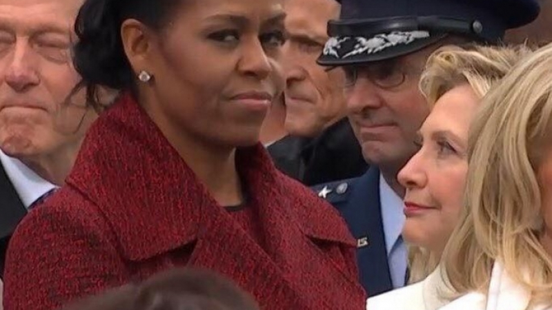 Мишел Обама най-сетне изплю камъчето и обясни защо гледаше така свирепо по време на инаугурацията на Доналд Тръпм