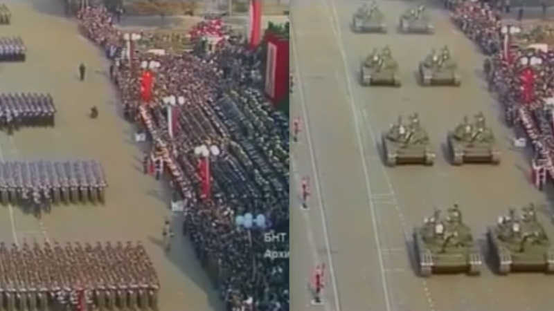 Няма нужда от коментар! Паралел между днешния парад и парада "13 века България" през 1981 година (ВИДЕО) 