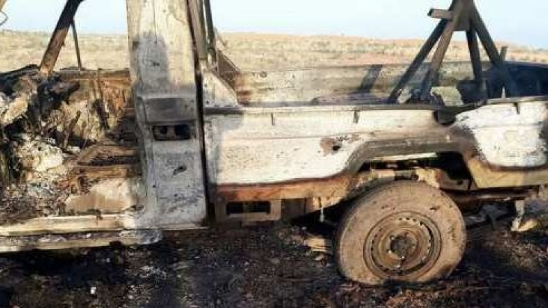Обгорените трупове на терористите: Спецназът „Туран” проверява унищожена банда на ИДИЛ (ВИДЕО 18+)