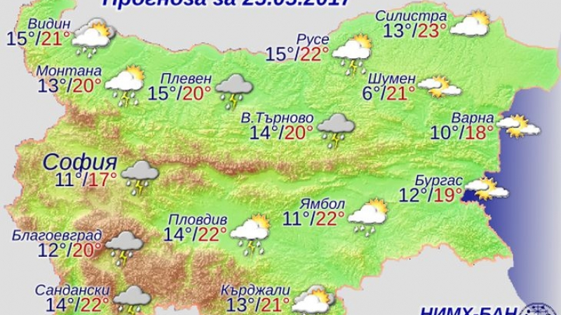 Истински потоп! Мощни градушки удрят България, очакват ни и...