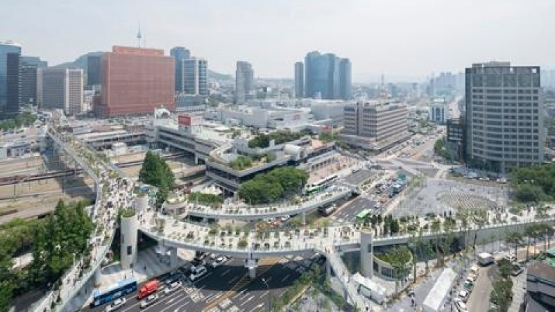 Булевард бе превърнат в парк в Южна Корея (СНИМКИ)