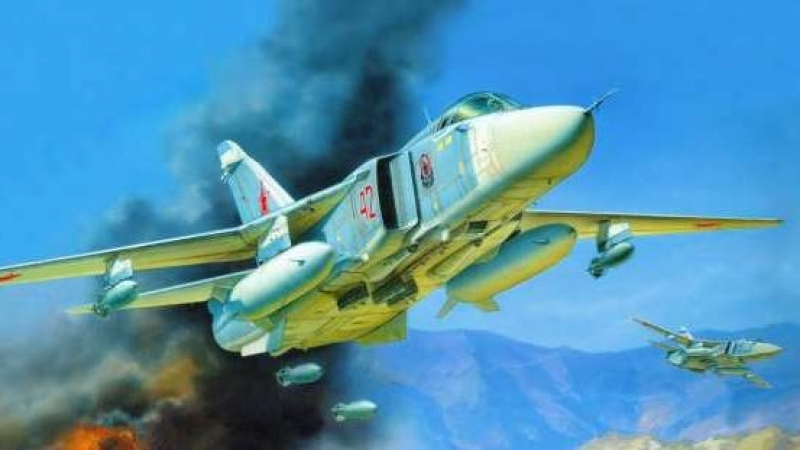  Смърт от небесата: ИДИЛ разпространи КАДРИ на атаки на самолети и хеликоптери на руските ВКС в Сирия